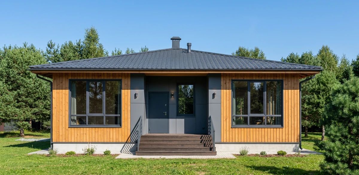 Дизайн фасада в стиле Скандинавский — фото фасада от нейросети AI Facade