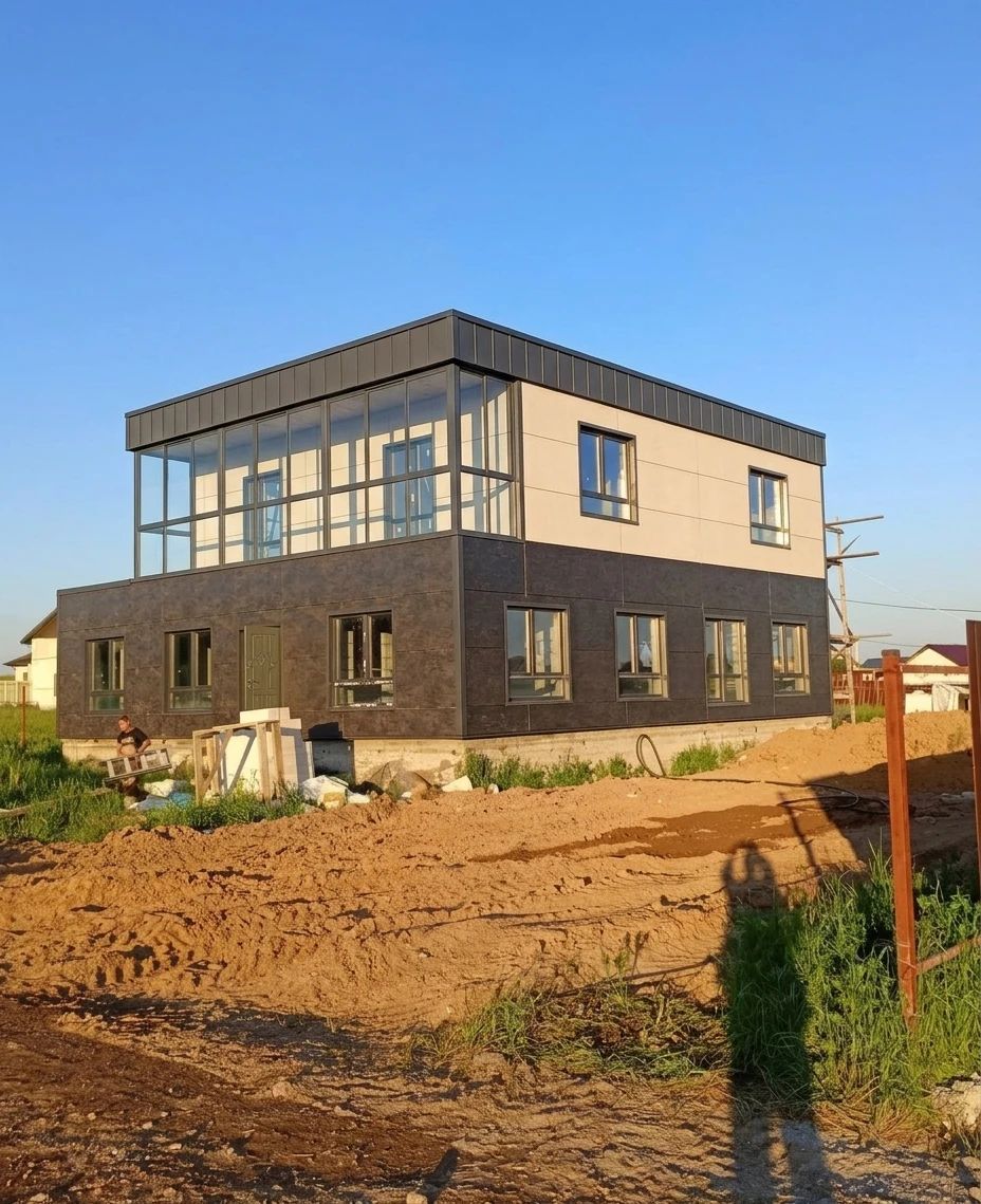 Дизайн фасада в стиле Минимализм — Фасад от нейросети AI Facade
