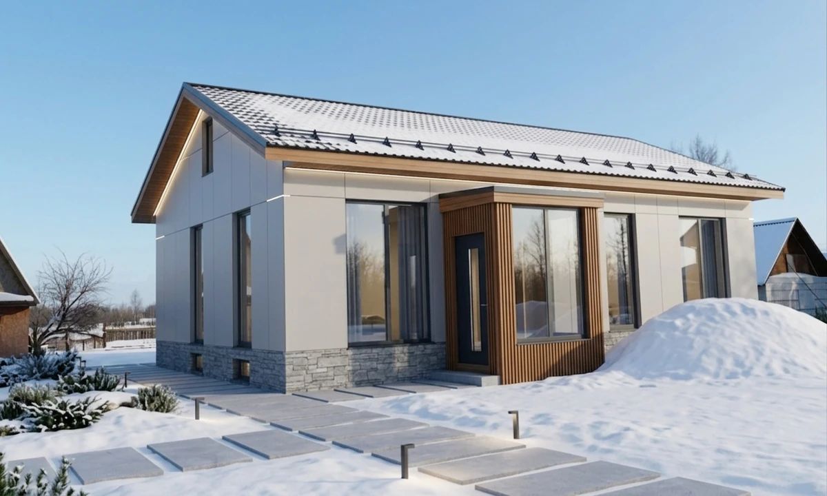 Дизайн фасада в стиле Минимализм — Фасад от нейросети AI Facade