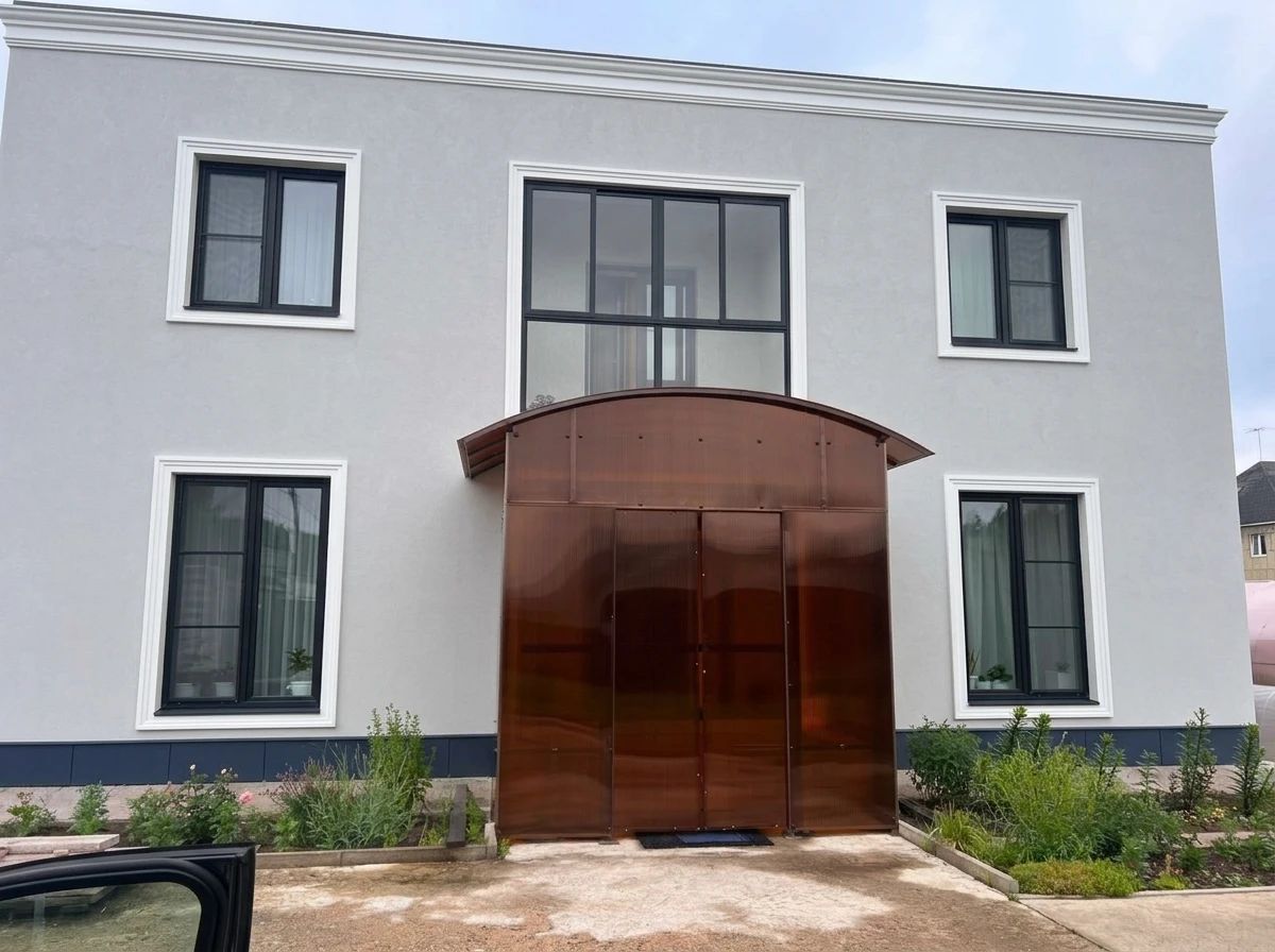 Дизайн фасада в стиле Хай-тек — Фасад от нейросети AI Facade