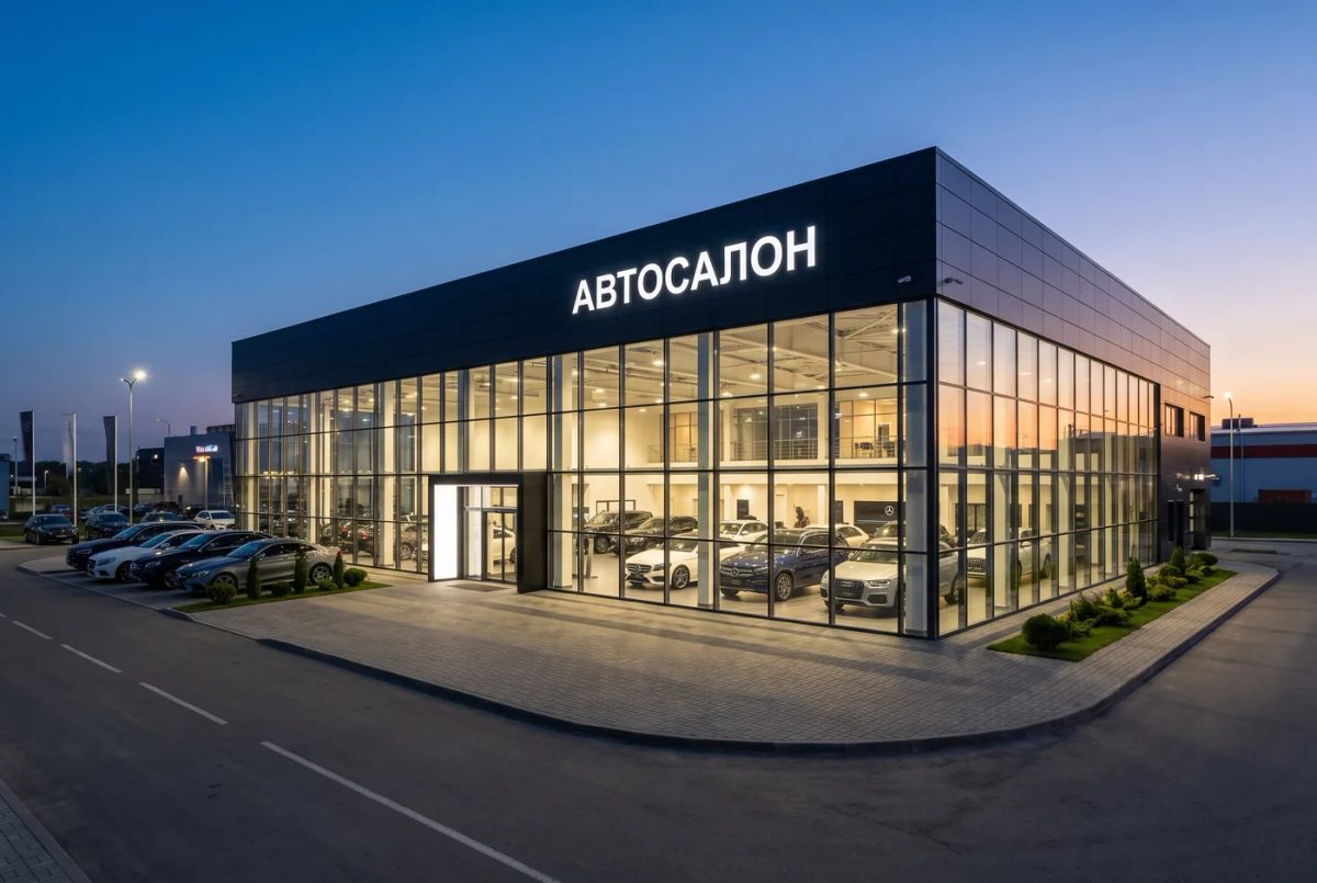 Автосалон в дилерском стандарте