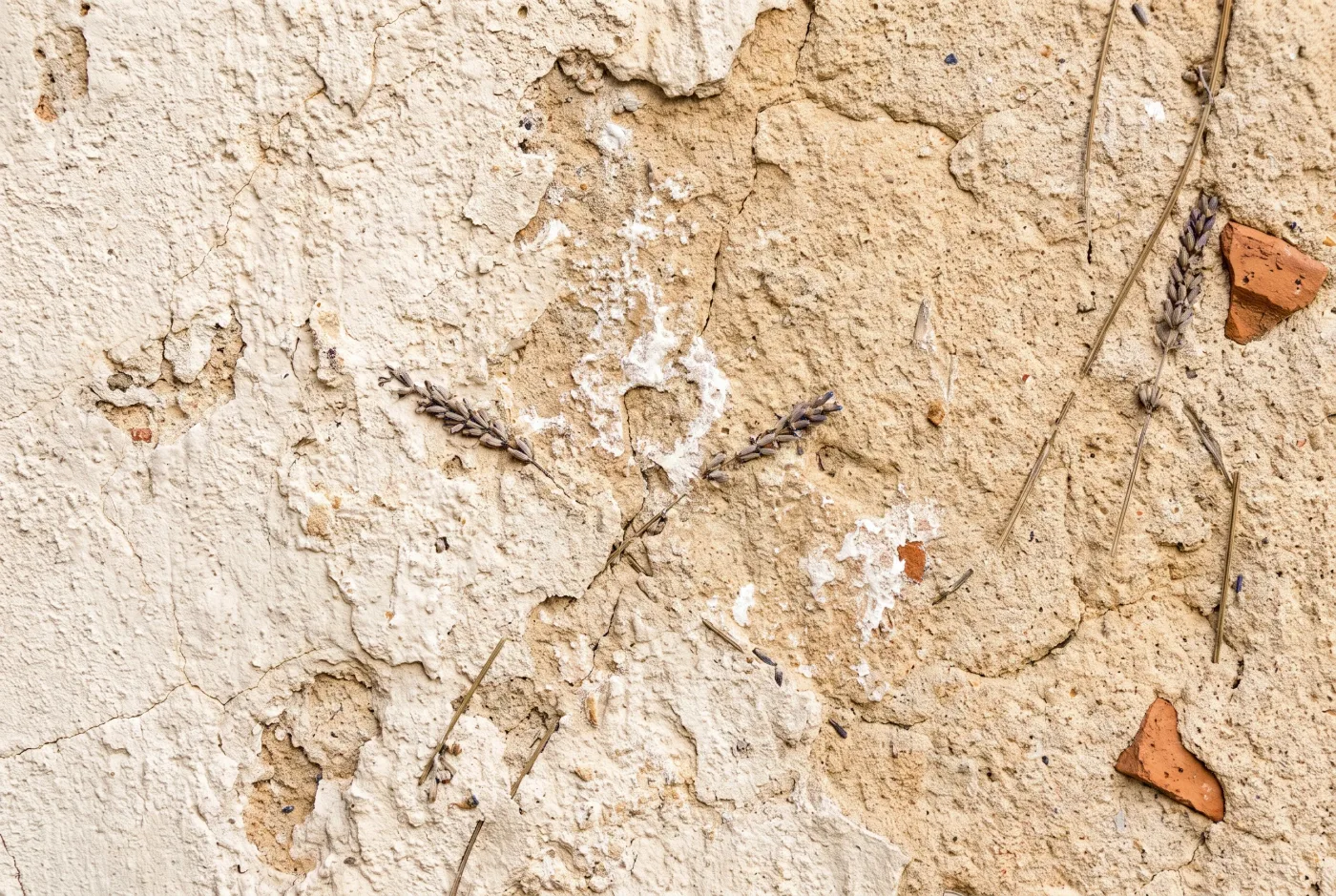 Кремовая штукатурка «барашек» или «короед» — прованс фасад крупным планом