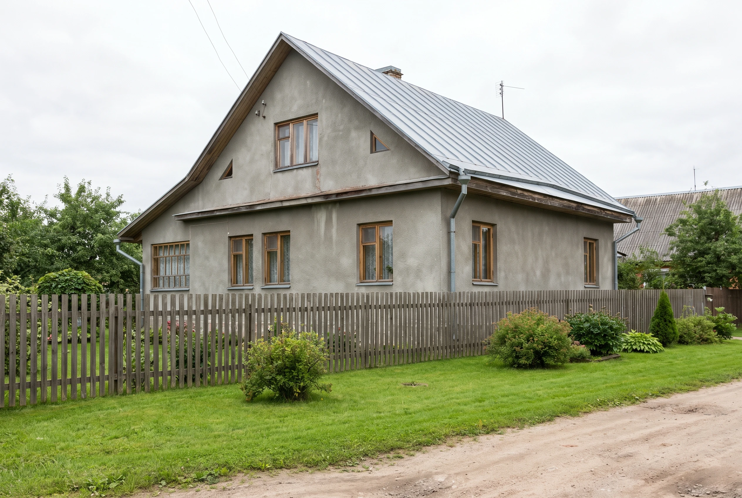 Дом до наружной отделки — стены без облицовки