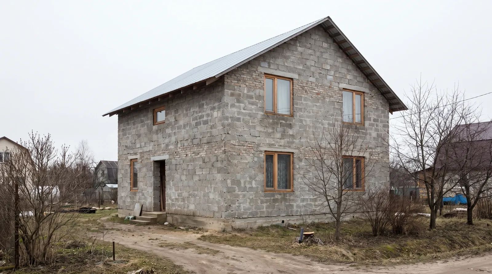 старый фасад дома до обшивки